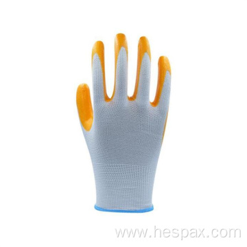 Hespax Comfort Anti-oil Nitrile Safety Gloves Mechanic